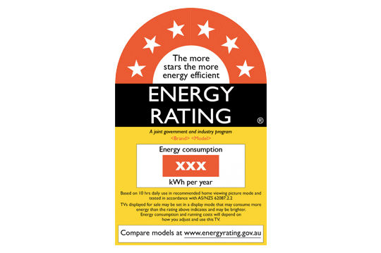 澳洲能源星級標籤 (Energy Rating Label)